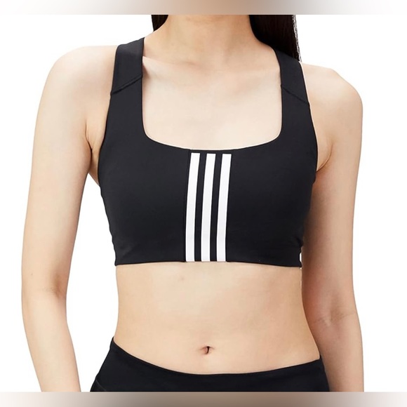 🖤Adidas Women's TRN Power Aeroready Sports Bra Medium Support Bra Sz XXS/28A - Picture 1 of 11